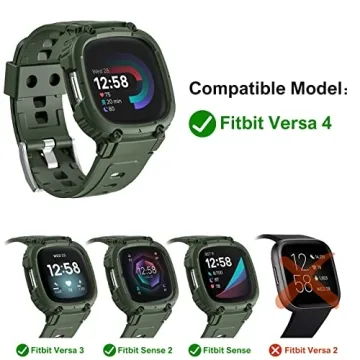 Hehighti Band for Fitbit Versa 4/3 and Sense - Rugged Style