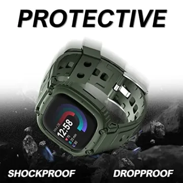 Hehighti Band for Fitbit Versa 4/3 and Sense - Rugged Style