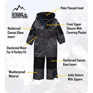 Pink Platinum Girls' Insulated Snowmobile Snowsuit 2T