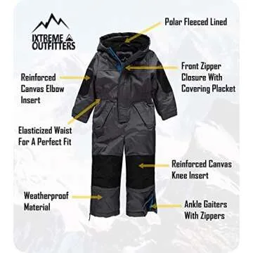 Pink Platinum Girls' Insulated Snowmobile Snowsuit 2T