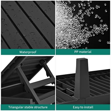 YITAHOME Adjustable Chaise Lounge Set of 2 for Outdoor