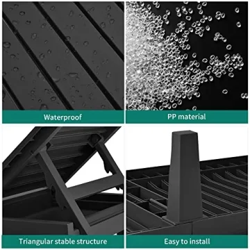 YITAHOME Adjustable Chaise Lounge Set of 2 for Outdoor