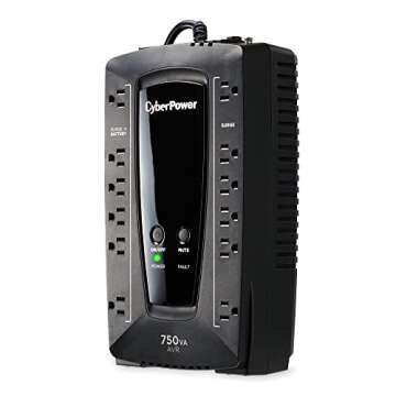 CyberPower AVRG750U AVR UPS System, 750VA/450W, 12 Outlets, Compact
