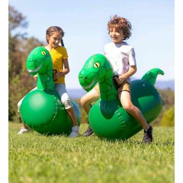 Dinosaur Bouncer Set with 2 Inflatable Racers