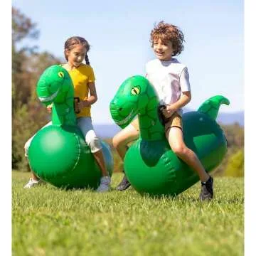 Dinosaur Bouncer Set with 2 Inflatable Racers