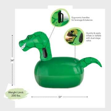 Dinosaur Bouncer Set with 2 Inflatable Racers