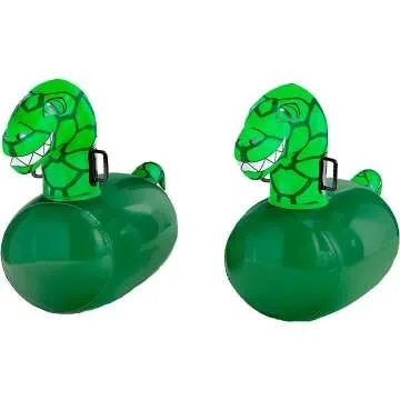 Dinosaur Bouncer Set with 2 Inflatable Racers