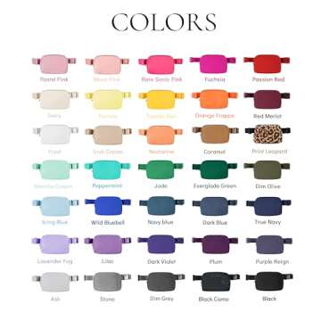 YOSHUYUKI Fanny Pack Crossbody Bag Trendy Waterproof Small Sling Cross Body Purse for Women Men Fashion Waist Packs Mini Belt Pouch Chest Bum Hip Lulu Dupes Travel Vacation Running Black