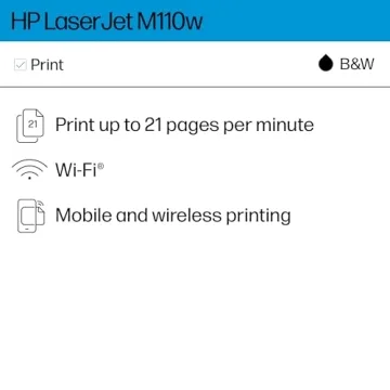HP LaserJet M110w Wireless Printer for Small Teams