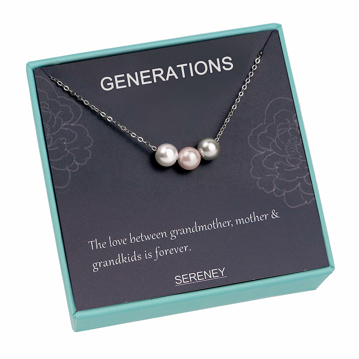 Sterling Silver Grandma Necklace - Heartfelt Gift for Nana