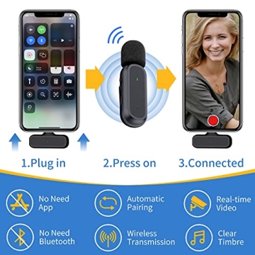 Professional Wireless Lavalier Mic for YouTube and More