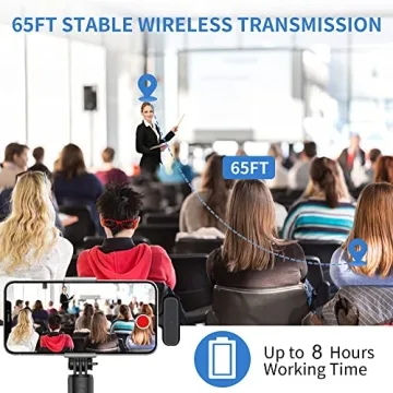 Professional Wireless Lavalier Mic for YouTube and More