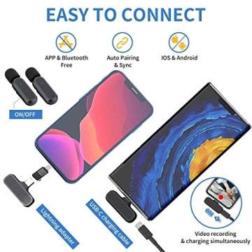 Professional Wireless Lavalier Mic for YouTube and More