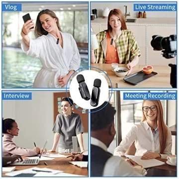 Professional Wireless Lavalier Mic for YouTube and More