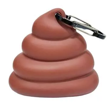 LZSOMPK Funny Dog Poop Bag Holder for Leash Sturdy Dog Poop Bag Dispenser Includes 1 Roll 15 Bags