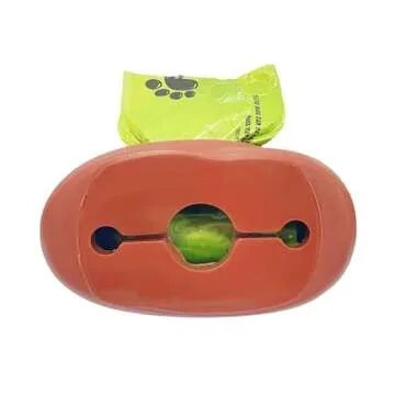 LZSOMPK Funny Dog Poop Bag Holder for Leash Sturdy Dog Poop Bag Dispenser Includes 1 Roll 15 Bags