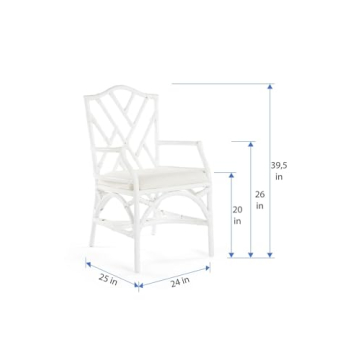 Kouboo Rattan Dining Armchair Set - Elegant Comfort