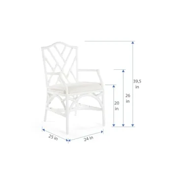 Kouboo Rattan Dining Armchair Set - Elegant Comfort