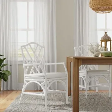 Kouboo Rattan Dining Armchair Set - Elegant Comfort