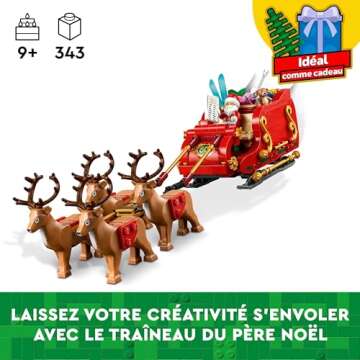 LEGO Santa's Sleigh Indoor Toy for Kids Ages 9+
