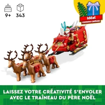 LEGO Santa's Sleigh Indoor Toy for Kids Ages 9+