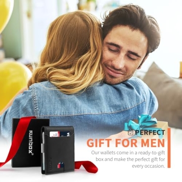 RUNBOX Slim Wallet for Men – Leather RFID Bifold