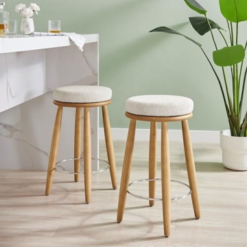 Elegant Deandre Swivel Counter Stool for Modern Spaces