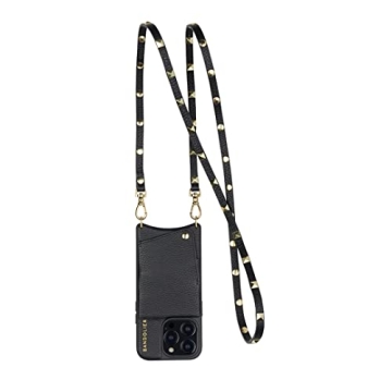 Bandolier Sarah iPhone 15 Pro Leather Crossbody Phone Case Wallet