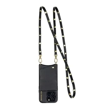Bandolier Sarah iPhone 15 Pro Leather Crossbody Phone Case Wallet