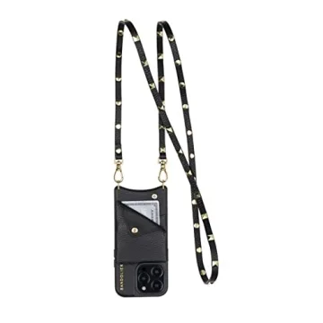 Bandolier Sarah iPhone 15 Pro Leather Crossbody Phone Case Wallet