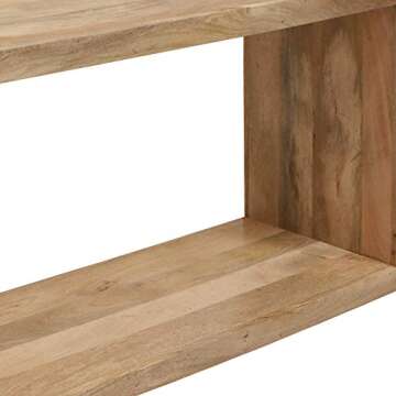 Urban Port Keli 52 Inch Mango Wood Console Table