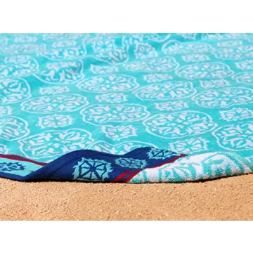 COTTON CRAFT XL Beach Blanket Towel for Two