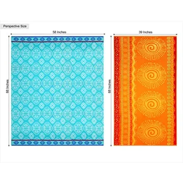 COTTON CRAFT XL Beach Blanket Towel for Two