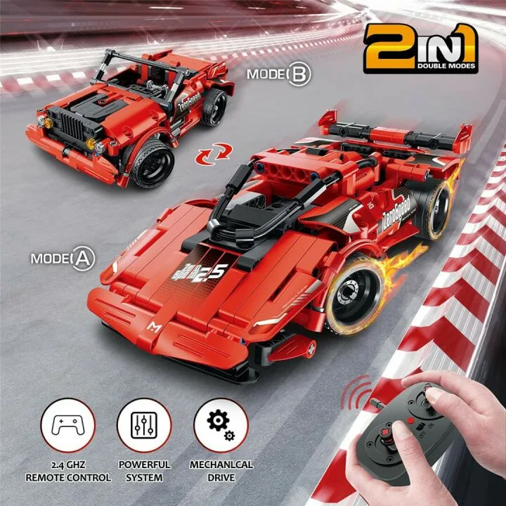 STEM Building Blocks Remote Control Car - 351 Pcs
