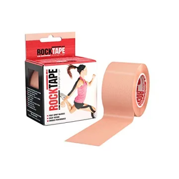 RockTape, Beige, 2" x 16.4' Kinesiology Tape for Athletic Support