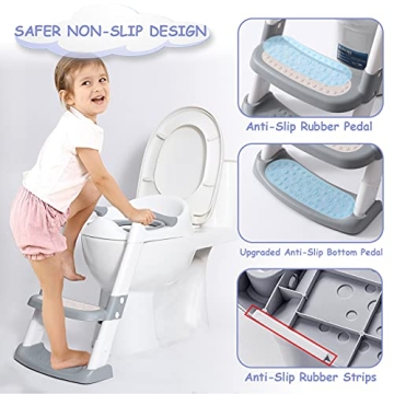 Potty Training Seat with Step Stool Ladder for Toddlers