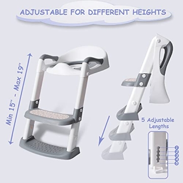 Potty Training Seat with Step Stool Ladder for Toddlers