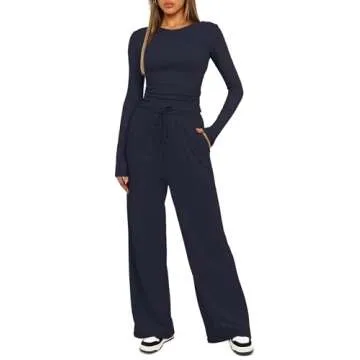 Darong Women’s Versatile Fall Lounge Set in Dark Blue