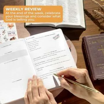 Clever Fox Prayer Journal – Daily Devotional & Gratitude Notebook – Religious Planner & Gods Book – Faith Based Gifts & Accessories (Rose Gold)