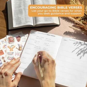 Clever Fox Prayer Journal – Daily Devotional & Gratitude Notebook – Religious Planner & Gods Book – Faith Based Gifts & Accessories (Rose Gold)