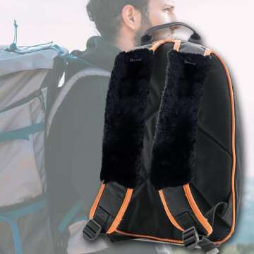 Zento Deals Soft Faux Sheepskin Seat Belt Shoulder Pad- Two Packs- A Must Have for All Car Owners for a More Comfortable Driving