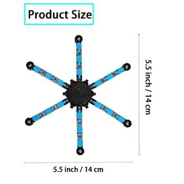 4 Pack Transformable Fidget Spinner Fidget Toys Set, Fidget Spinner Transformable,Sensory Fidget Toys Stress Relief and Anti Anxiety Toys for Kids and Adults Gift for Christmas Birthday Party Favor