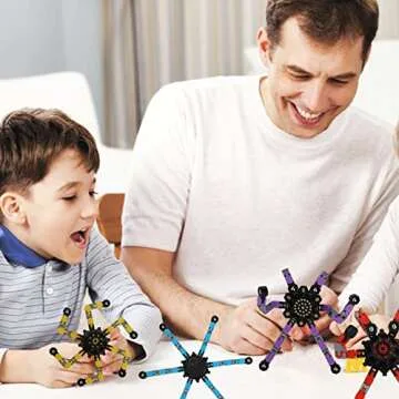 4 Pack Transformable Fidget Spinner Fidget Toys Set, Fidget Spinner Transformable,Sensory Fidget Toys Stress Relief and Anti Anxiety Toys for Kids and Adults Gift for Christmas Birthday Party Favor