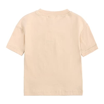 ZFTTZYMX Kids Solid T-Shirts - Summer Cotton Tees