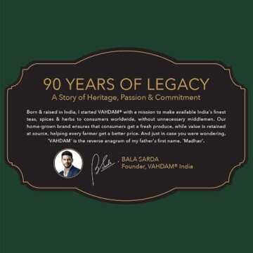 VAHDAM, Founder's Select Gift Set - 6 Delicious Wellness Blend from India (36 Individually Wrapped Ecofriendly Pyramid Tea Bags) I Gifts for Women and Men I Tea Set for Tea Lovers