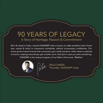 VAHDAM, Founder's Select Gift Set - 6 Delicious Wellness Blend from India (36 Individually Wrapped Ecofriendly Pyramid Tea Bags) I Gifts for Women and Men I Tea Set for Tea Lovers