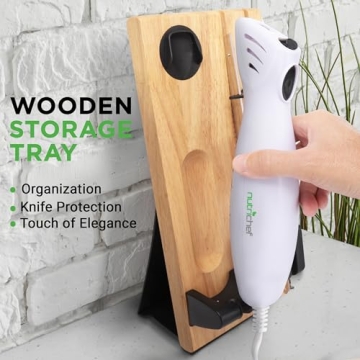 NutriChef Electric Kitchen Knife for Safe and Effortless Slicing