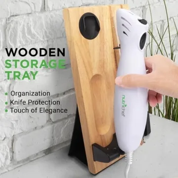 NutriChef Electric Kitchen Knife for Safe and Effortless Slicing