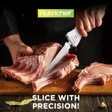 NutriChef Electric Kitchen Knife for Safe and Effortless Slicing