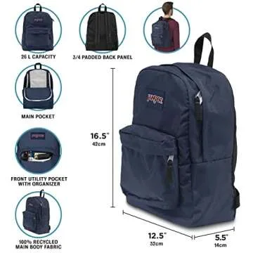 JanSport SuperBreak Backpack - Durable, Lightweight, Stylish